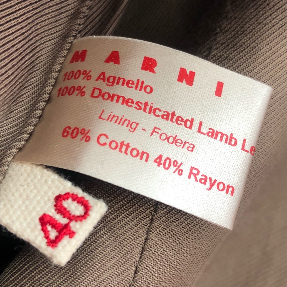 Originally $1,600 🌟 lambskin Marni cape coat - Picture 3 of 8